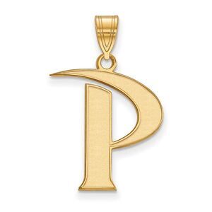 14k Gold Plated Silver Pepperdine Univ. Large Initial P Pendant